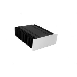 Mini Dissipante 2U 300mm 10mm SILVER front panel - 2mm aluminium covers and 3mm rear panel