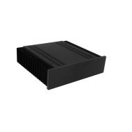 Mini Dissipante 2U 300mm 10mm BLACK front panel - 2mm aluminium covers and 3mm rear panel