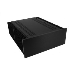 Mini Dissipante 3U 400mm 10mm BLACK front panel - 3mm aluminium covers and rear panel