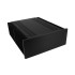 Mini Dissipante 3U 400mm 10mm BLACK front panel - 3mm aluminium covers and rear panel