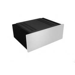 Mini Dissipante 3U 250mm 10mm SILVER front panel - 2mm aluminium covers and 3mm rear panel