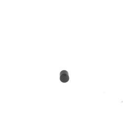 Precision-milled aluminium knob 24.5 mm diameter black anodized