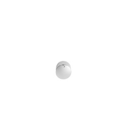 Precision-milled aluminium knob 39.5 mm diameter chromed silver
