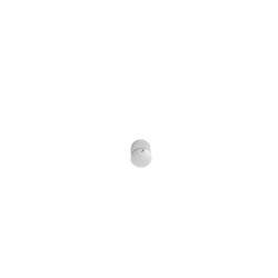 Precision-milled aluminium knob 24.5 mm diameter chromed silver