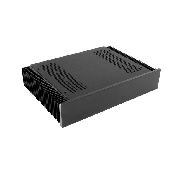 Dissipante 2U 300 10mm BLACK front panel - 3mm aluminium covers and rear panel Dissipante 2U 300 10mm BLACK front panel - 3mm aluminium covers and rear panel