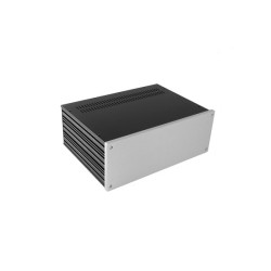 Galaxy Maggiorato 3U GX383 330 x 230 x 120 mm 10mm SILVER front panel - 1mm iron covers