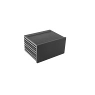 Galaxy Maggiorato 3U GX287 230 x 170 mm 10mm front panel BLACK
