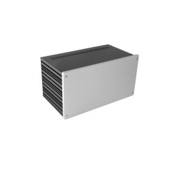 Galaxy Maggiorato 4U GX387 330 x 170 mm x 120 mm 10mm SILVER front panel - 1mm iron covers