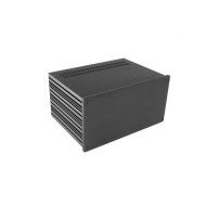 Galaxy Maggiorato 4U GX383 330 x 230 mm 10mm front panel BLACK