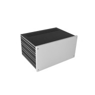 Galaxy Maggiorato 4U GX383 330 x 230 mm 10mm front panel SILVER 