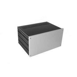 Galaxy Maggiorato 4U GX383 330 x 230 mm x 165 mm 10mm SILVER front panel - 1mm iron covers