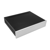 Slim Line 02/350 10mm SILVER front panel - 3mm aluminium covers