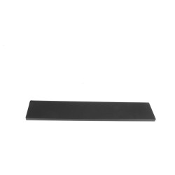 10mm alluminium frontal panel 2U BLACK