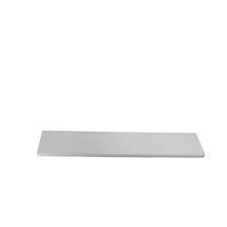 10mm alluminium frontal panel 2U SILVER