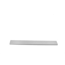 10mm alluminium frontal panel 1U SILVER