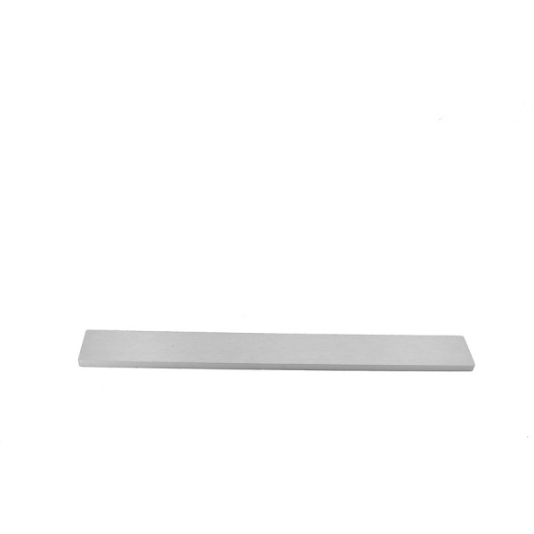 10mm alluminium frontal panel 1U SILVER