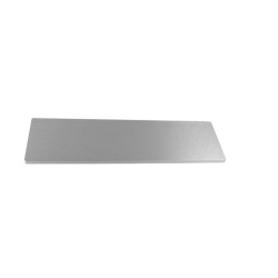 10mm alluminium frontal panel 3U SILVER