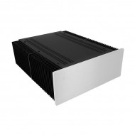 Mini Dissipante 3U 400mm 10mm SILVER front panel - 3mm aluminium covers and rear panel