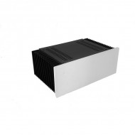 Mini Dissipante 3U 200mm 10mm SILVER front panel - 2mm aluminium covers and 3mm rear panel