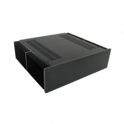 Dissipante 3U 400mm 10mm BLACK front panel - 3mm aluminium covers and rear panel