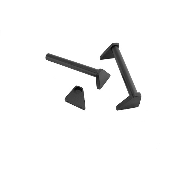Couple of milled handles 5U BLACK Couple of milled handles 5U BLACK